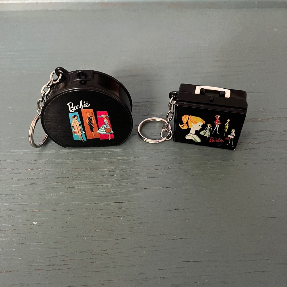 Set of 2 Vintage 1999 Barbie Keychains